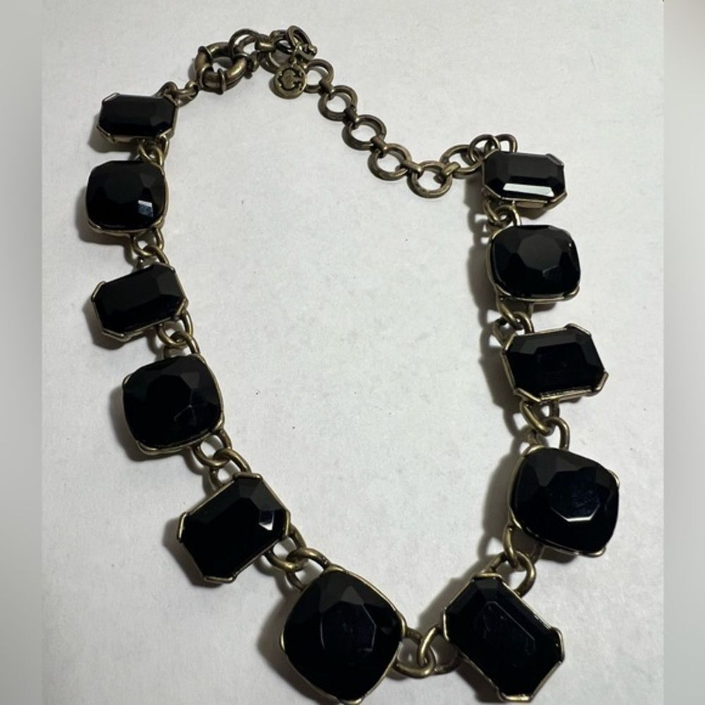J.Crew Black Onyx Necklace